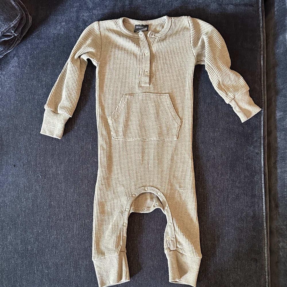 Little Bipsy Tan Kids One Piece Footie